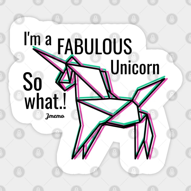 Im a fabulous unicorn | Perfect for all Unicorn Sticker by Sam Design Studio